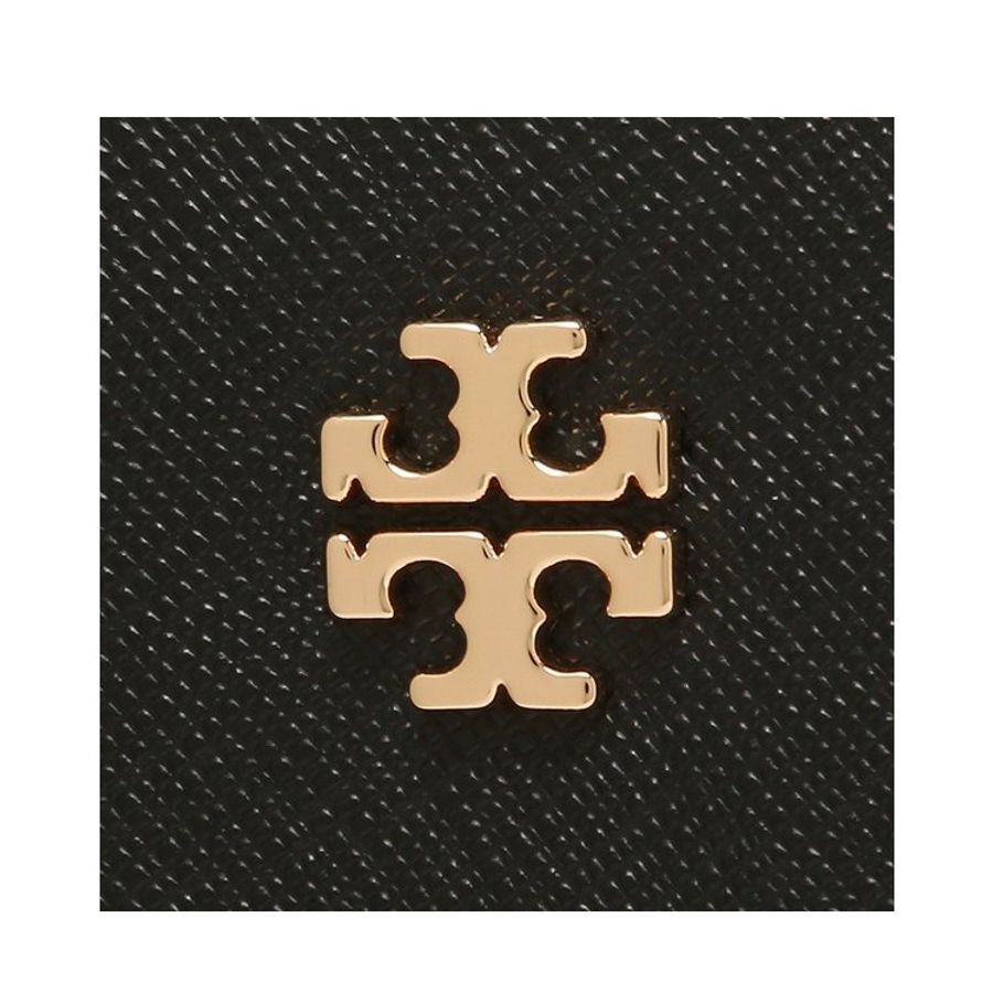 【TORY BURCH】雙層拉線橢圓斜背包-黑-4