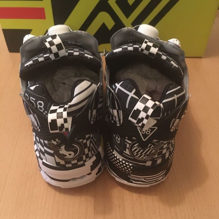 全新Reebok 黑色與白色 x K e n z o Minami Instapump Fury/US10.5號-2