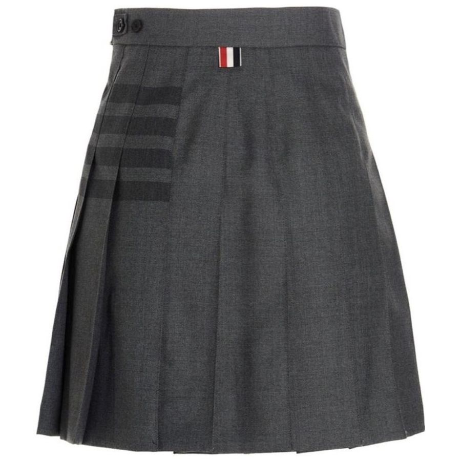Thom Browne 女士 徽標半身裙IT-38 IT-40 IT-42碼-1