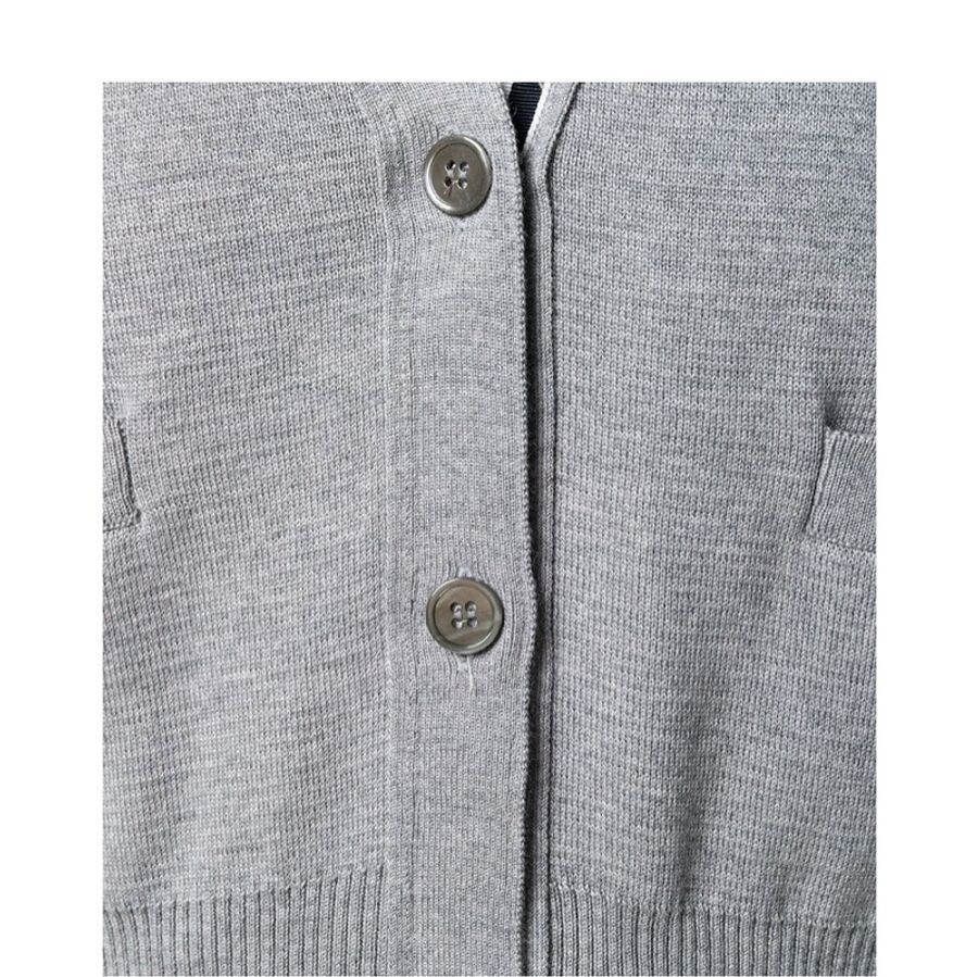 Thom Browne 女士 四條紋羊毛V領開衫IT-36 IT-38 IT-40 IT-42 IT-44碼-4
