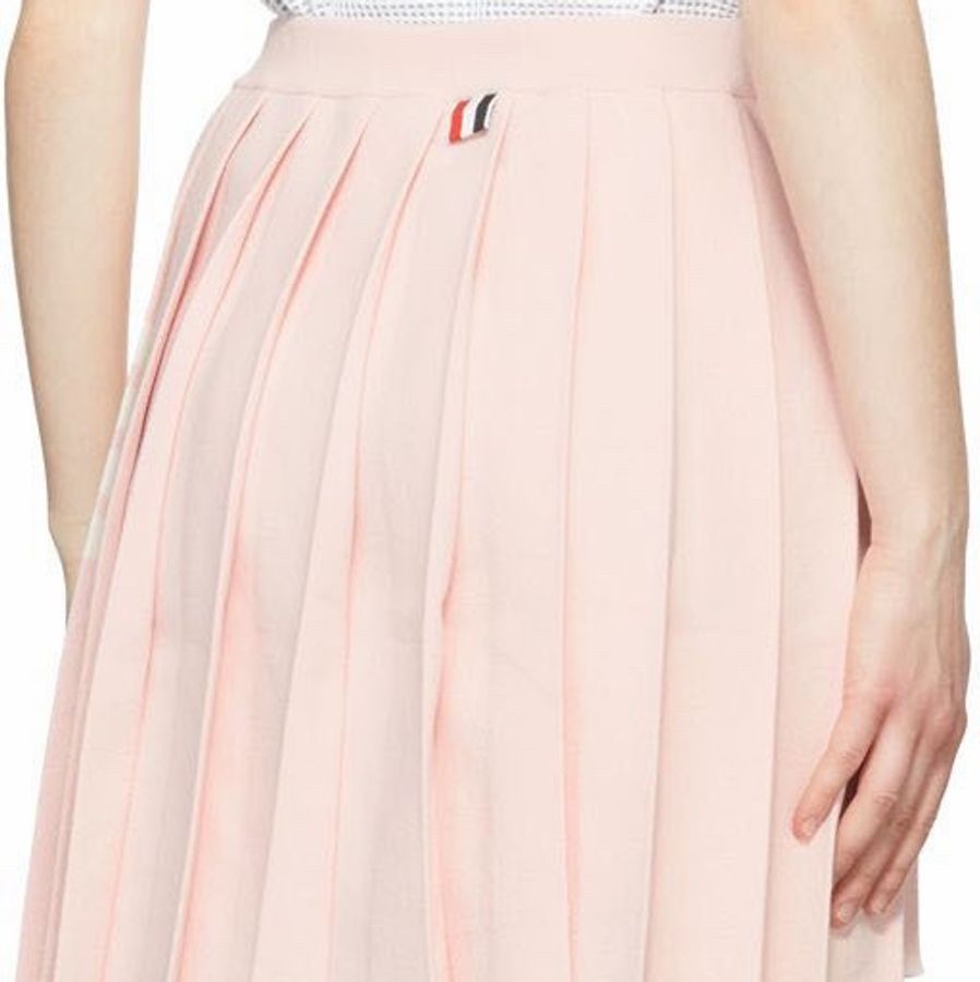 Thom Browne 女士 徽標百褶半身裙IT-36 IT-40碼-4
