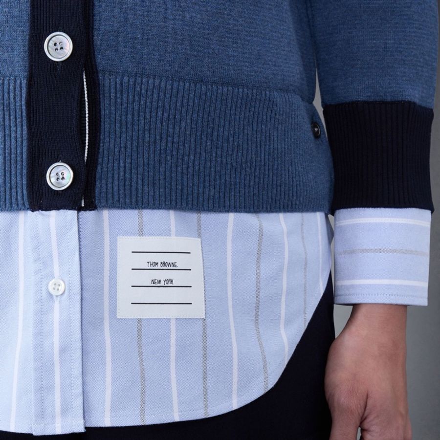 Thom Browne 女士 對比邊飾開衫IT-36 IT-38碼-5