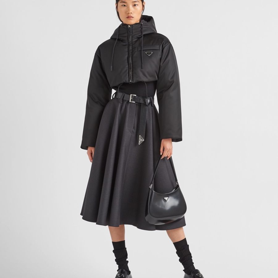 Prada 女士 Re-Nylon短款連帽羽絨服IT-36 IT-38碼-1