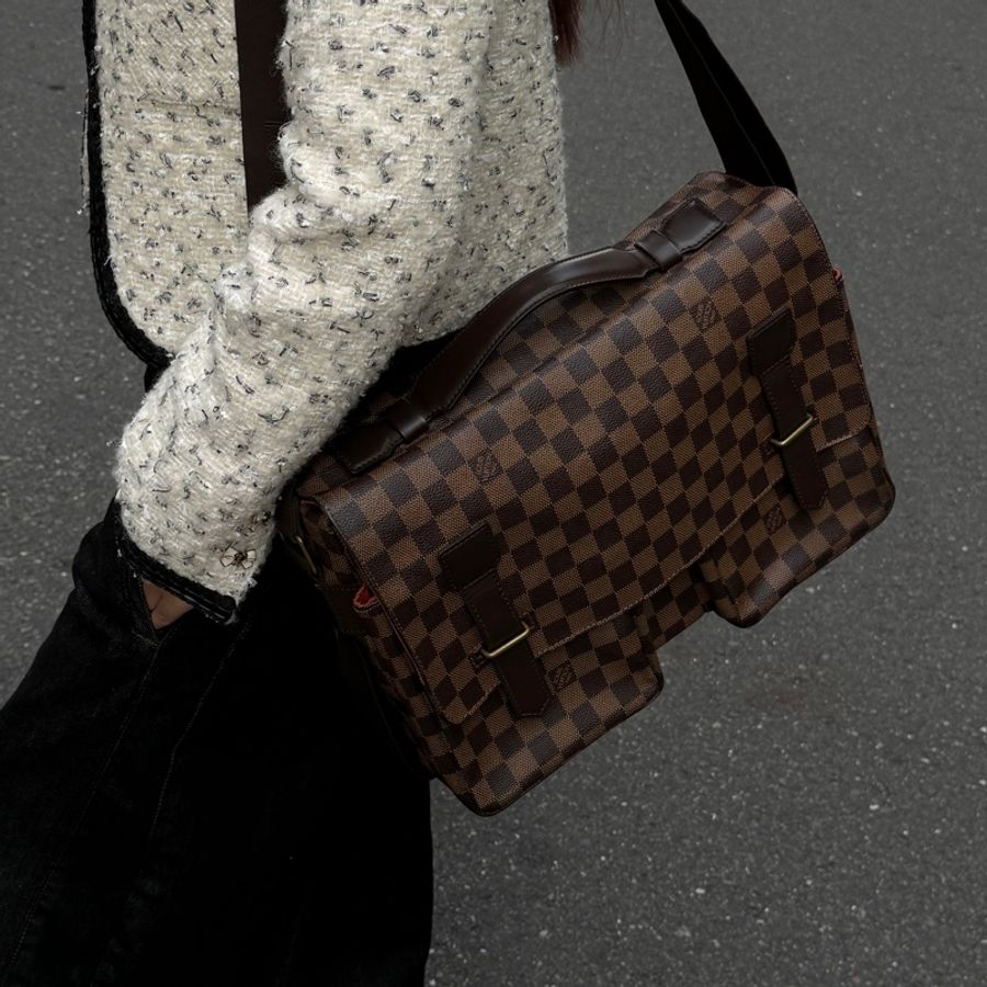 【客訂專屬】 LV Damier 棋盤格 郭富城包 郵差包 (專櫃11.7萬)-30