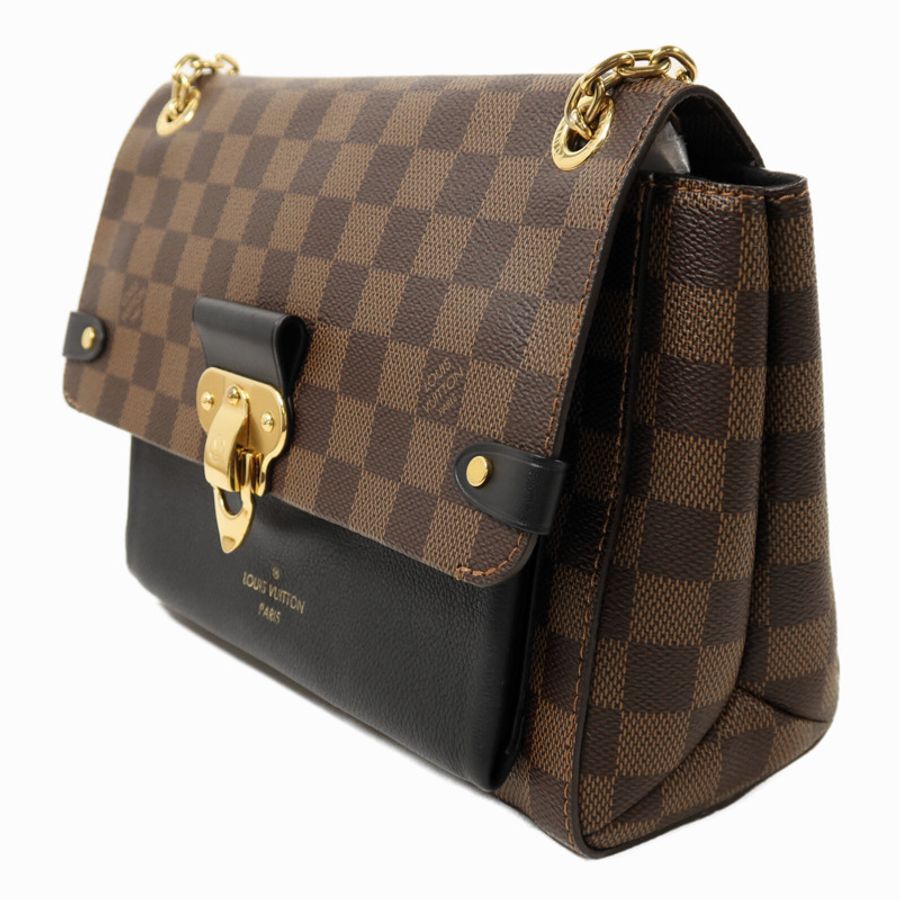 LOUIS VUITTON Damier Vavin PM金扣鏈帶肩背袋-2
