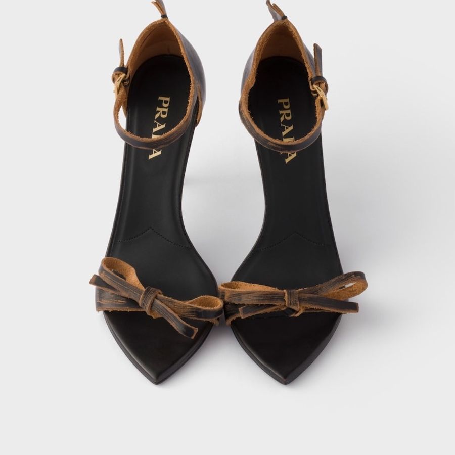 Prada 女士 尖頭高跟涼鞋36 36.5 37 37.5 38 39 40碼跟高: 8.5cm-4