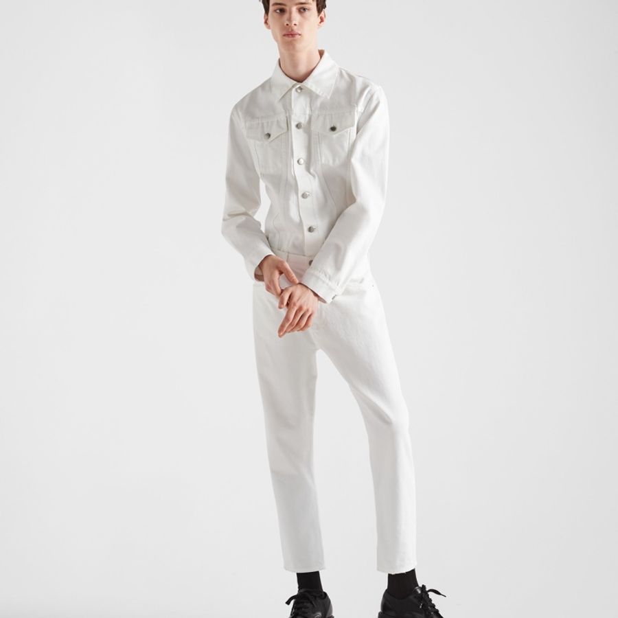 Prada 男士 長袖紐扣牛仔外套L碼-2
