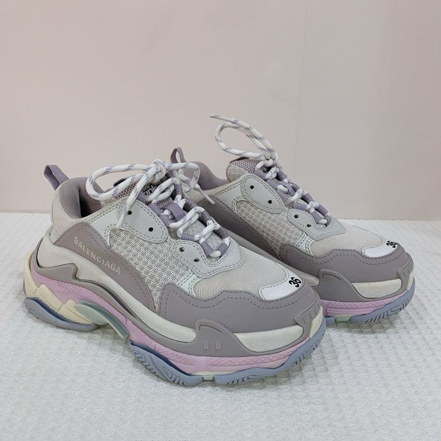 Balenciaga/巴黎世家Triples冰淇淋色馬卡龍色老爹鞋 尺寸36碼，有塵袋-0