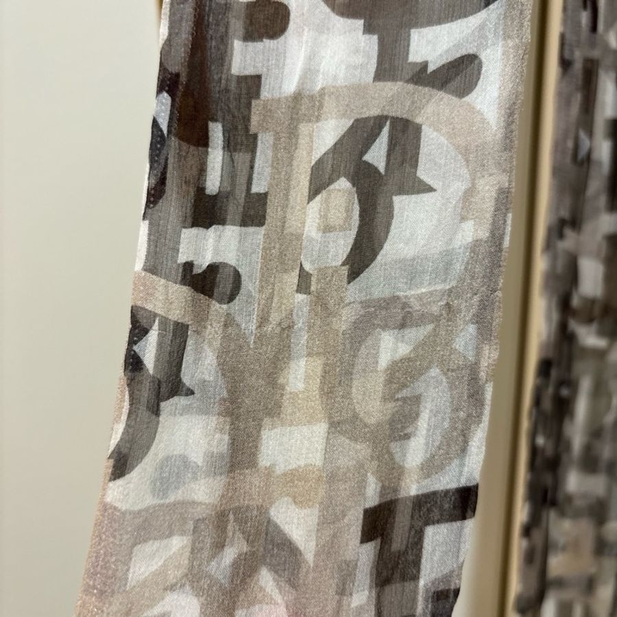 Dior老花絲巾-20
