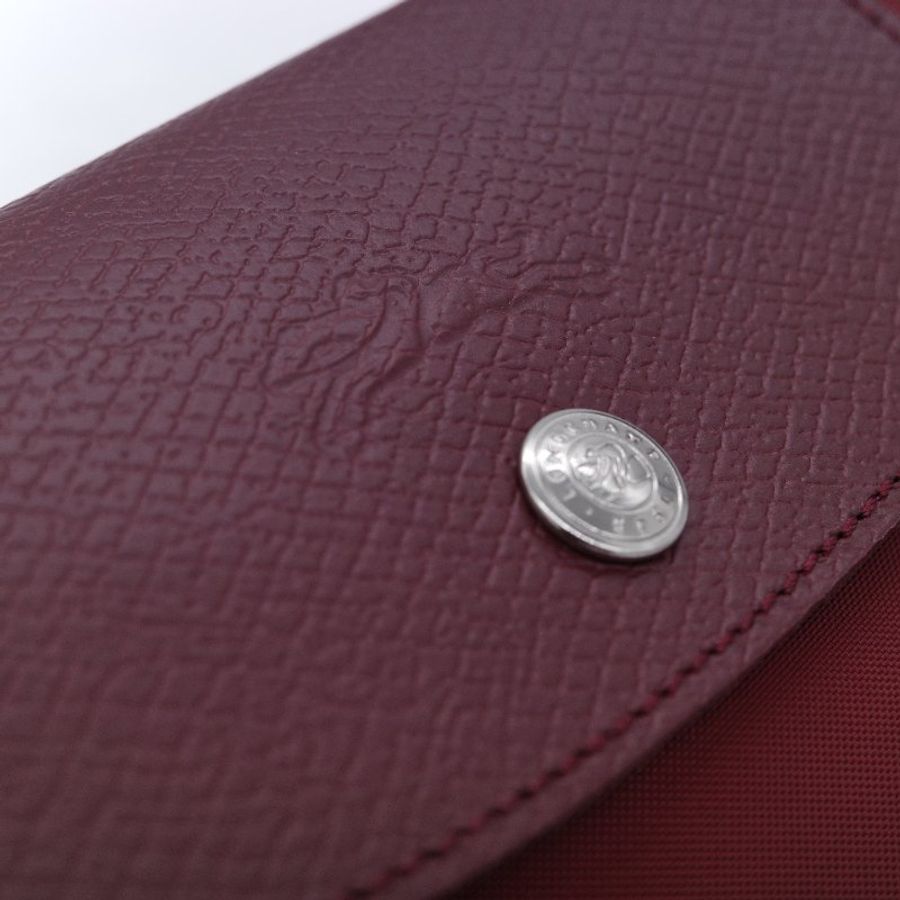Longchamp 瓏驤 Le Pliage Green L 經典石榴紅 長把尼龍托特包-7
