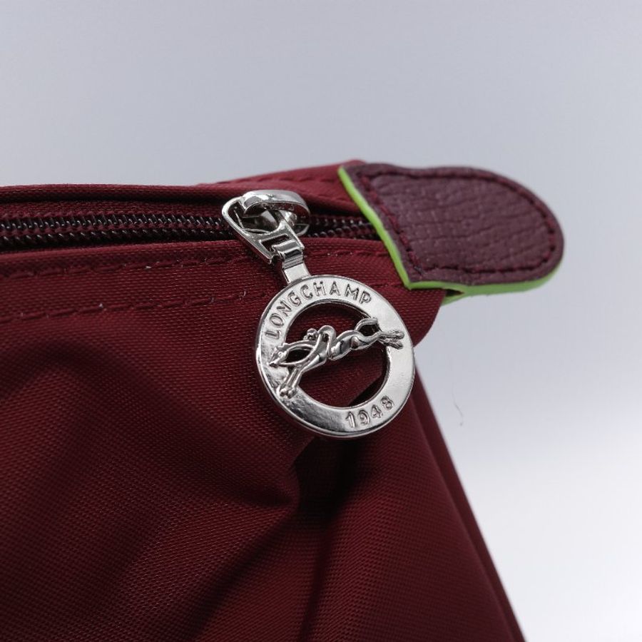 Longchamp 瓏驤 Le Pliage Green L 經典石榴紅 長把尼龍托特包-12