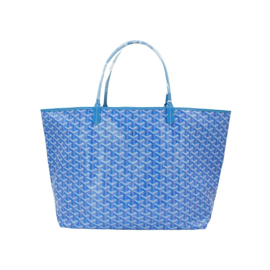 Goyard Saint Louis GM 印花帆布手提托特包(天藍色)-2