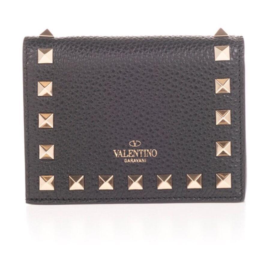 Valentino 女士 徽標鉚釘錢包均碼碼-0