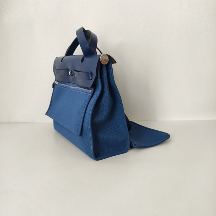 愛馬仕/Hermes herbag 31藍色 C刻 尺寸:31*25*10cm 年份:2018年 98新-2