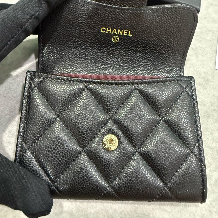 全新 全配 Chanel 香奈兒 雙層卡包 錢包 卡夾-3