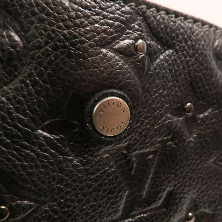 LOUIS VUITTON Monogram Empreinte Montaigne BB銀扣手挽肩背兩用袋-15