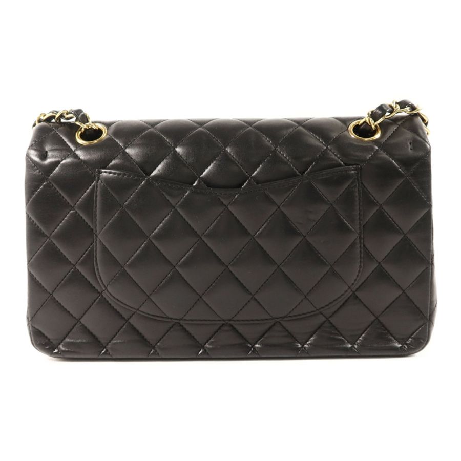 CHANEL 羊皮皮革Classic 25金扣鏈帶肩背袋-1