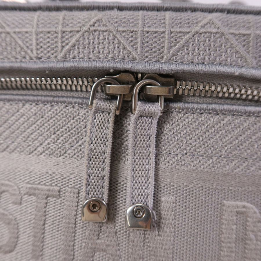 Dior 帆布Travel Vanity Case銀扣手挽袋-13