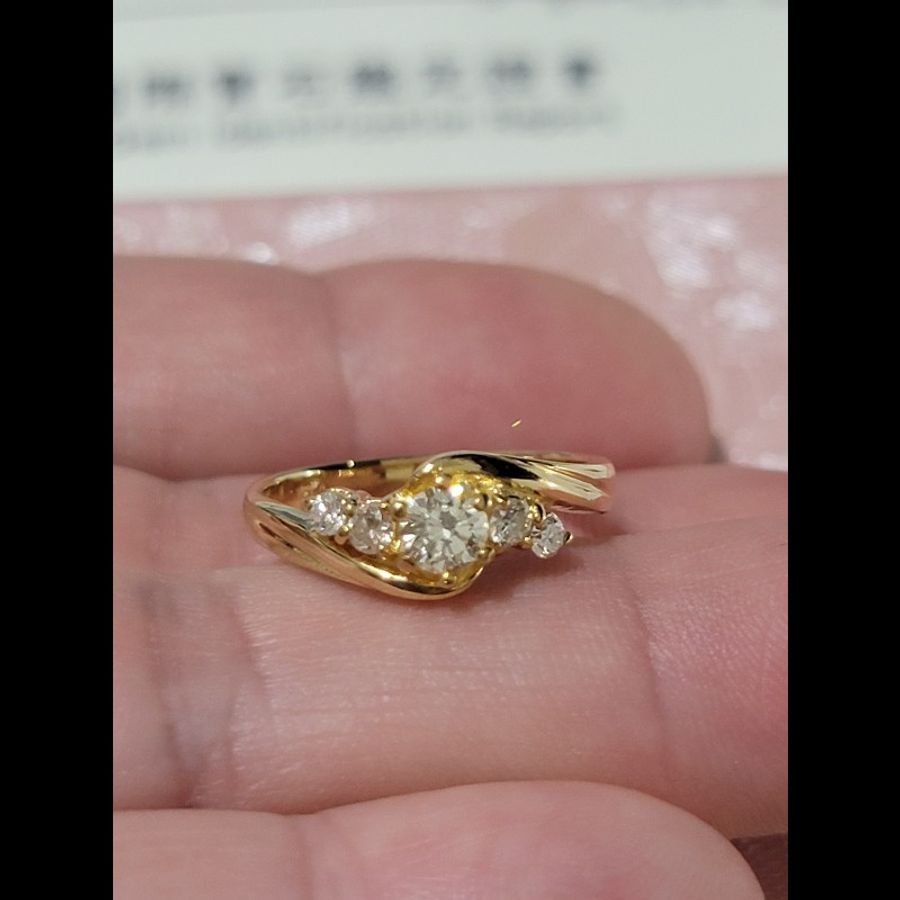 18k金鑽石戒指-2