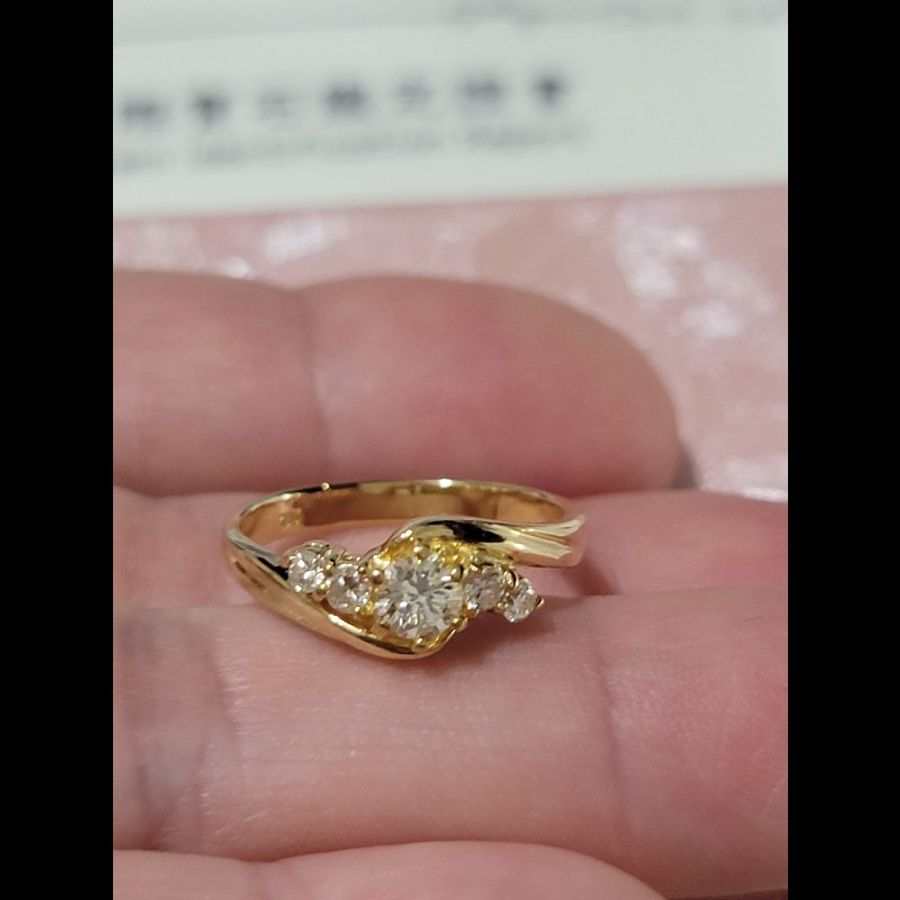 18k金鑽石戒指-3