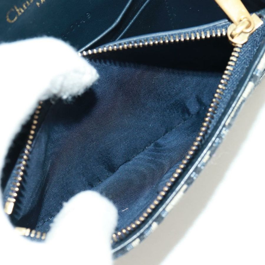 【日本直送】Christian Dior Trotter帆布馬鞍腰包,海軍藍/金色,正品,貨號171184M-25