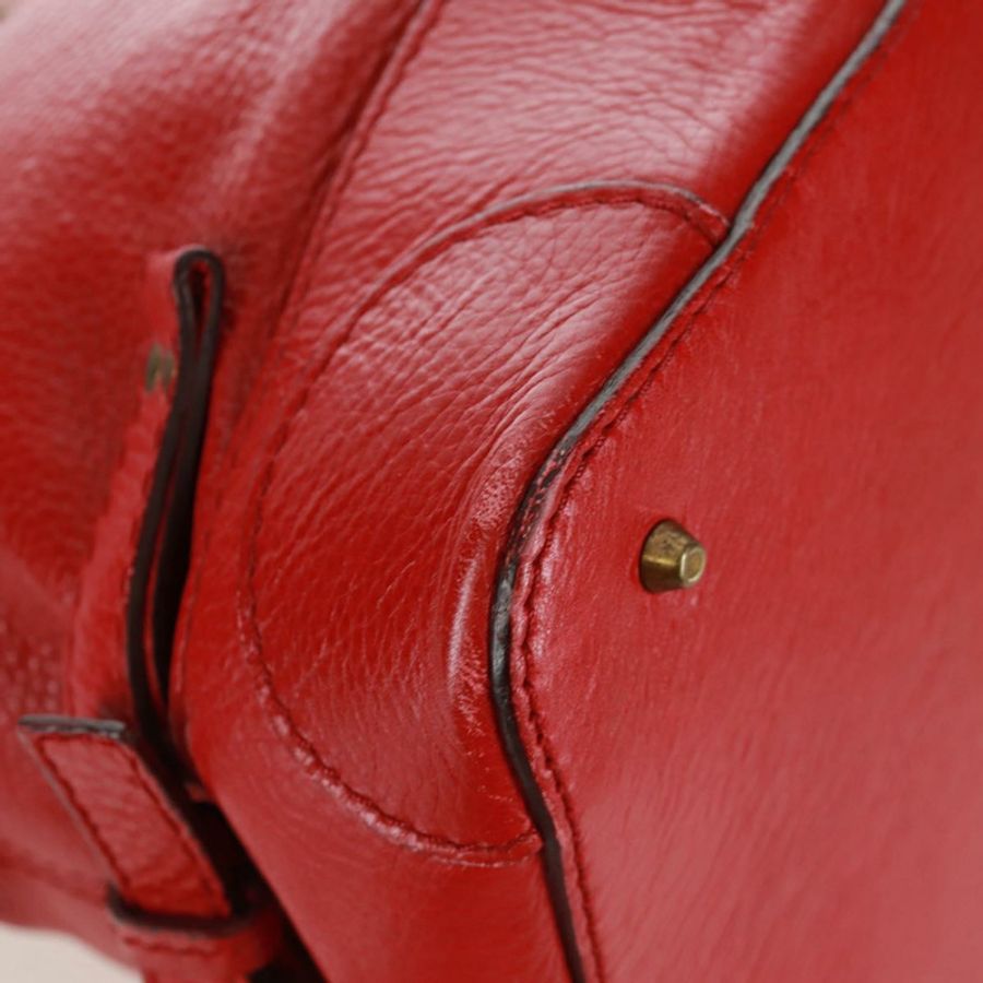 【日本直送】Chloe Paddington 手提包 皮革 紅色 金色 正品 am10806V-15