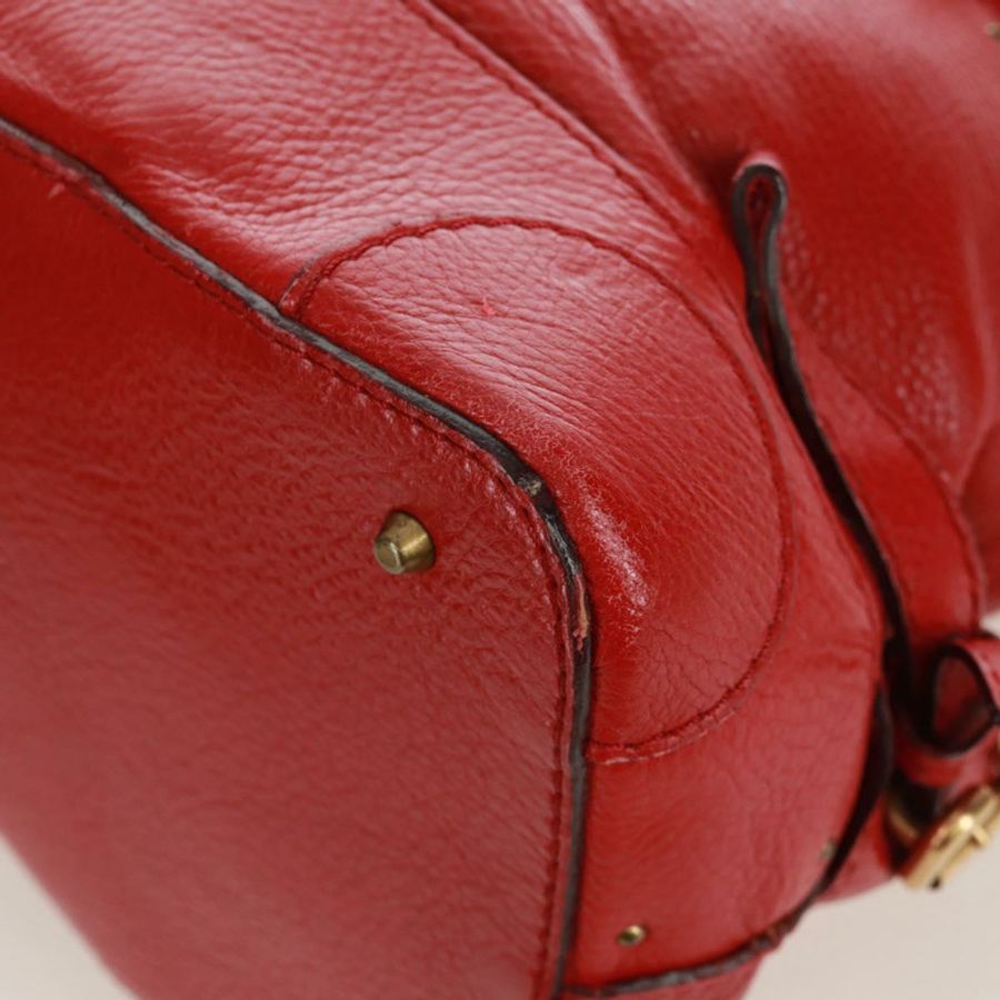 【日本直送】Chloe Paddington 手提包 皮革 紅色 金色 正品 am10806V-16