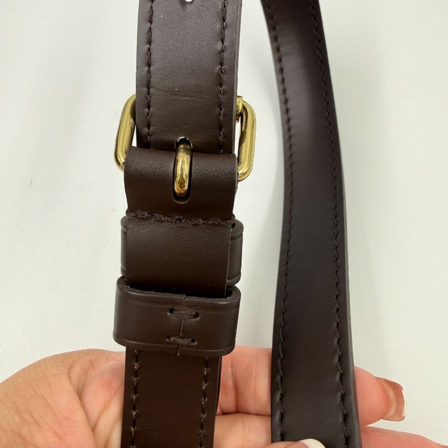 Louis Vuitton -咖色棋盤格Speedy Bandoulière手提肩背包 ╻25cm-27