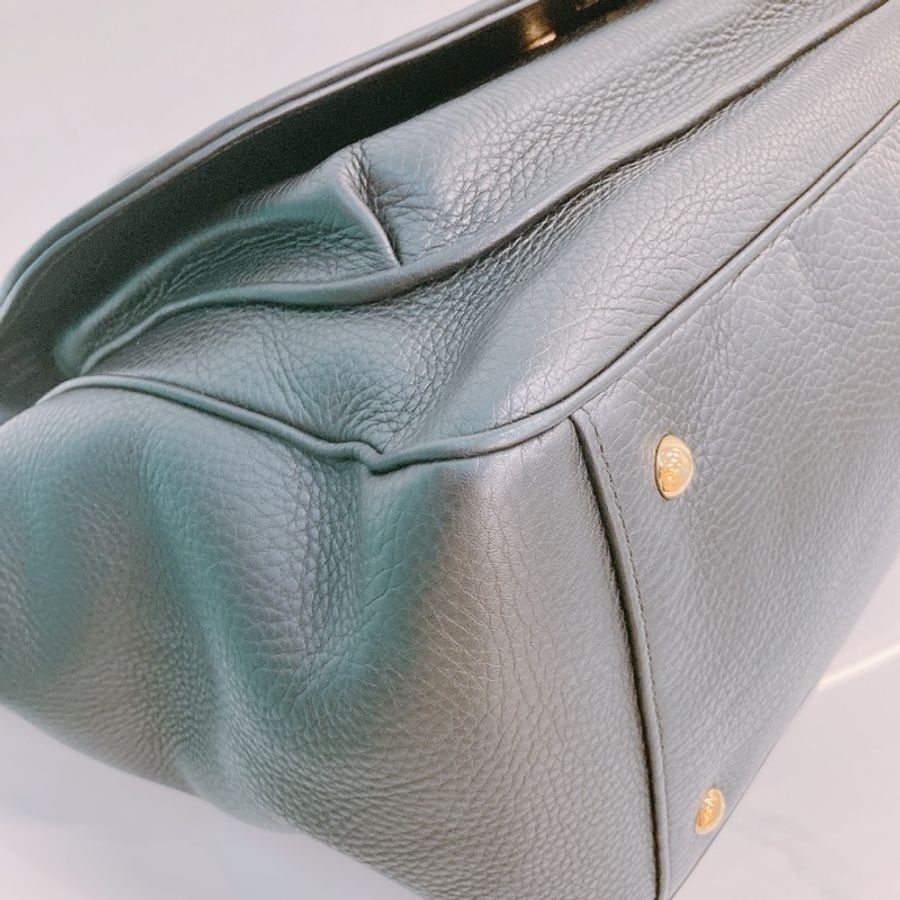 MS0580 GUCCI 古馳GG扣大號牛皮手拿包包1973 TOP HANDLE MEDIUM TOTE BAG CALFSKIN-6