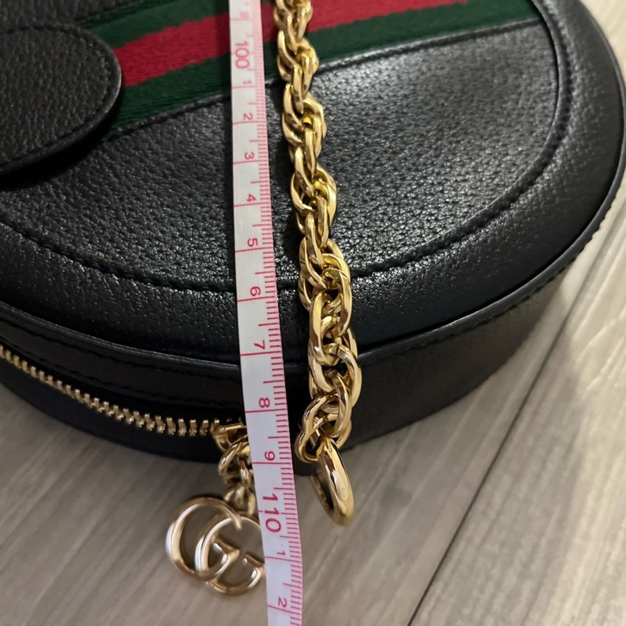 gucci 圓餅包 (稀少黑色）-15