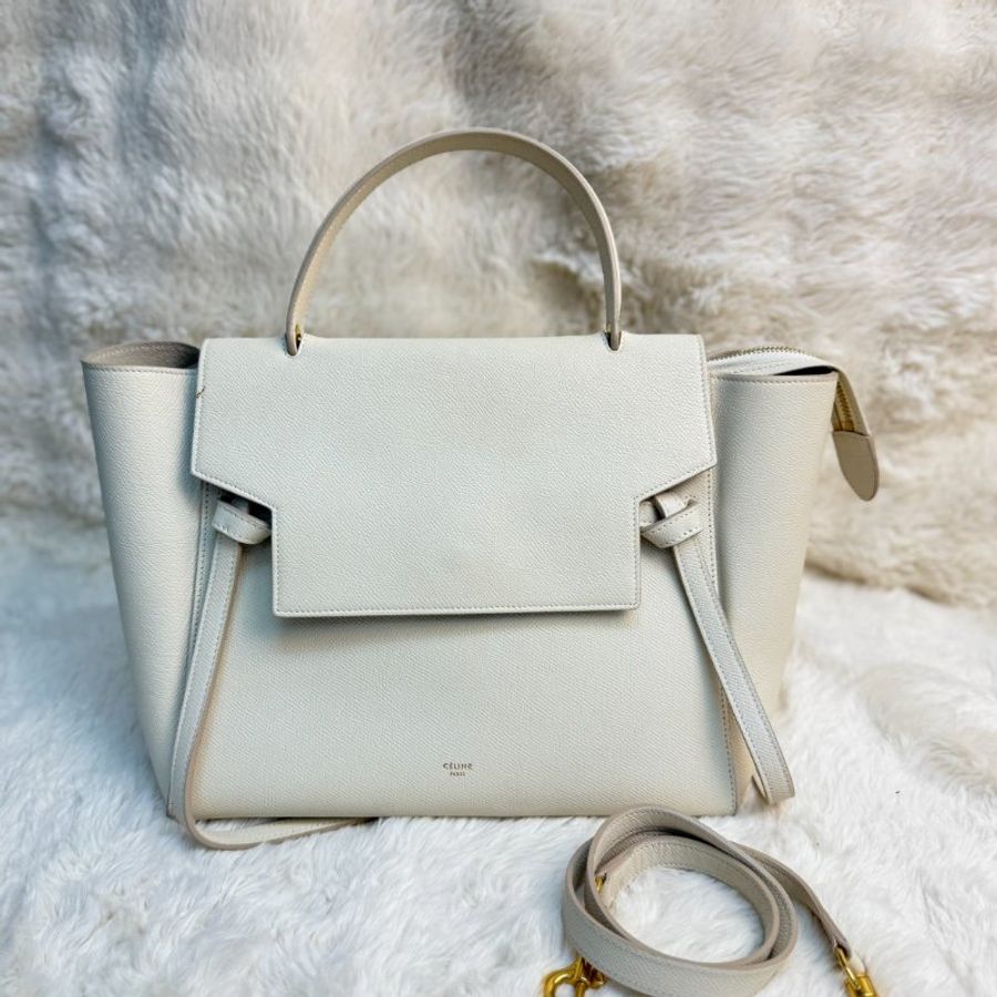 Celine Belt Micro 白色鯰魚包-0