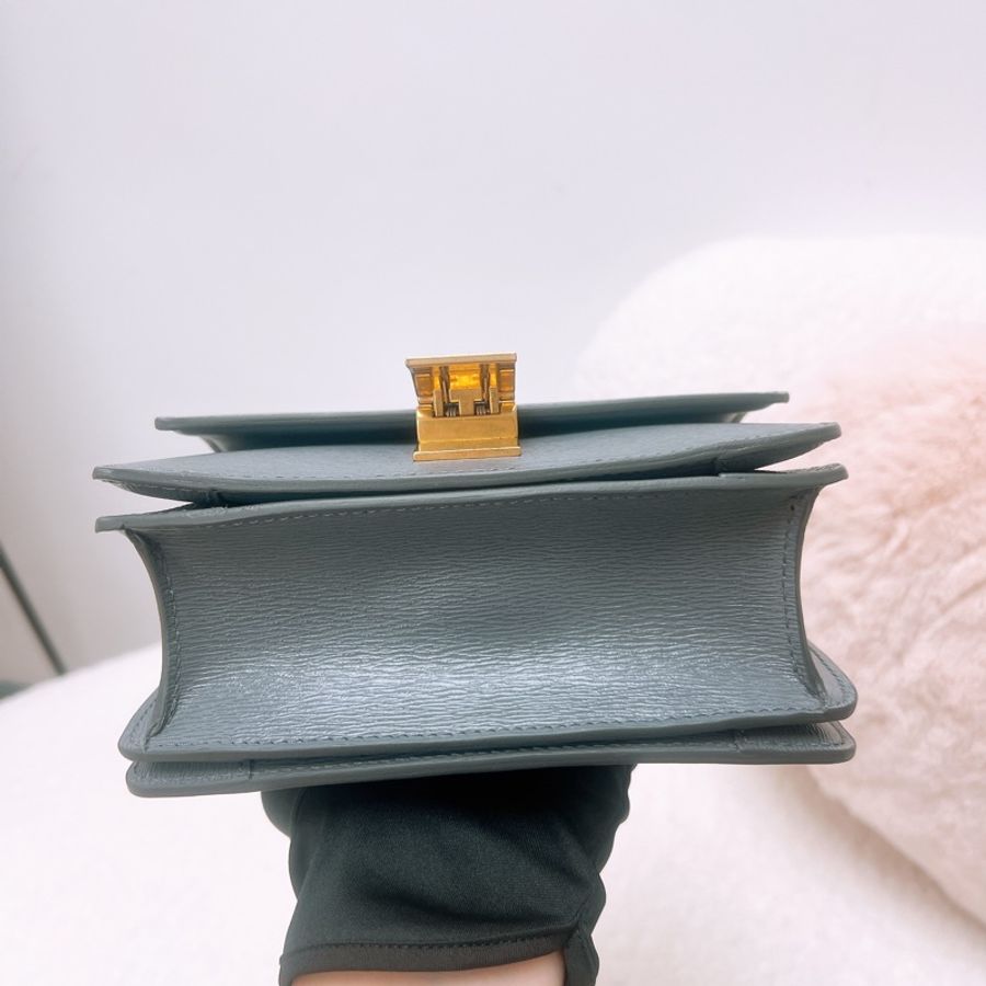 Celine box teen 水波紋 深灰色豆腐包-2