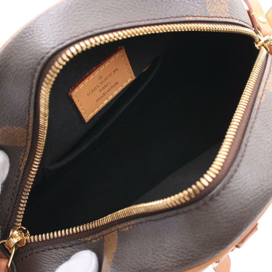 原棕色花帆布 Boite Chapeau Souple 肩背【LOUIS VUITTON LV 路易威登】M44604-2