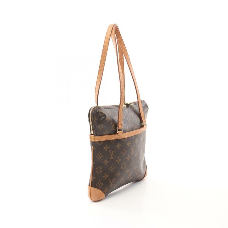 原棕色花帆布 Coussin GM肩背【LOUIS VUITTON LV 路易威登】M51141-1