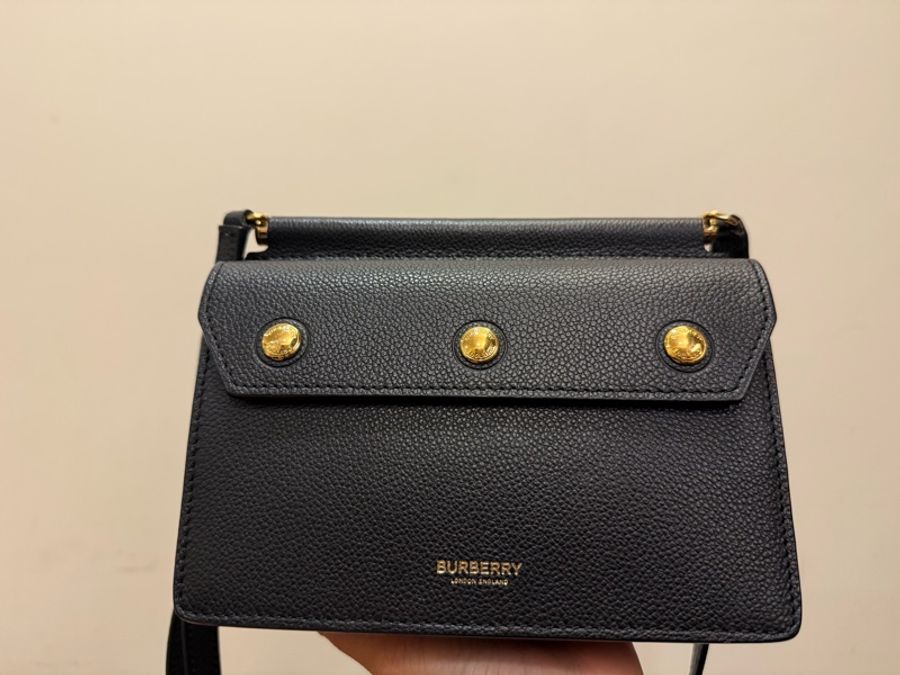 BURBERRY Title系列 牛皮製 雙面郵差斜挎包/單肩包-0