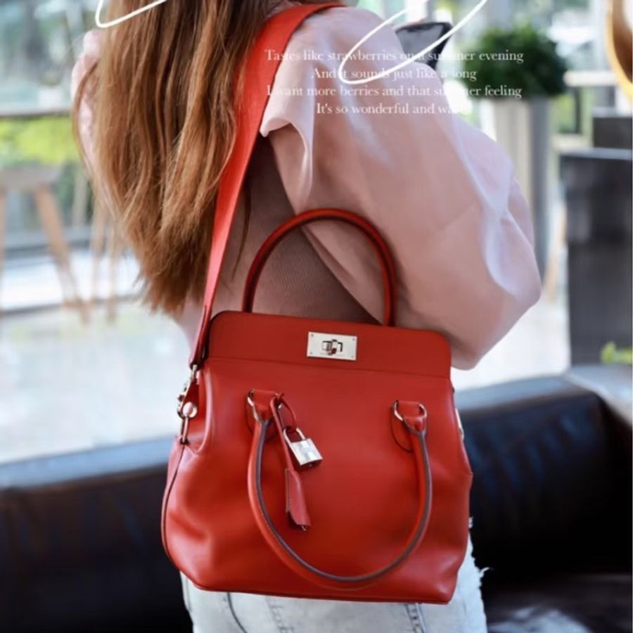 Hermes Toolbox 20 牛奶盒子 手提斜背包20*23*15 98新配件塵袋-3