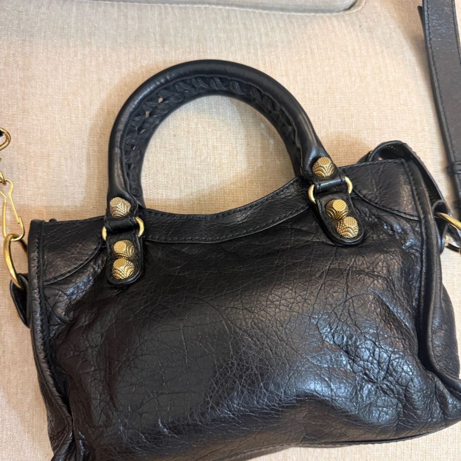 巴黎世家 Balenciaga mini city bag 機車包-6