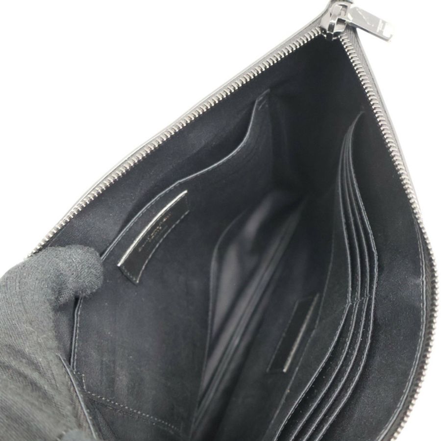 黑色 牛皮 ipad Holder 手提包【SAINT LAURENT YSL 聖羅蘭 】 667686-4