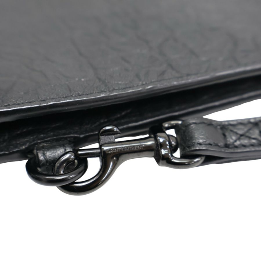 黑色 牛皮 ipad Holder 手提包【SAINT LAURENT YSL 聖羅蘭 】 667686-10