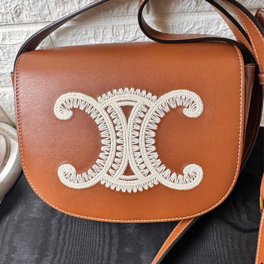 Celine Folco Cuir Triomphe 斜背包-2