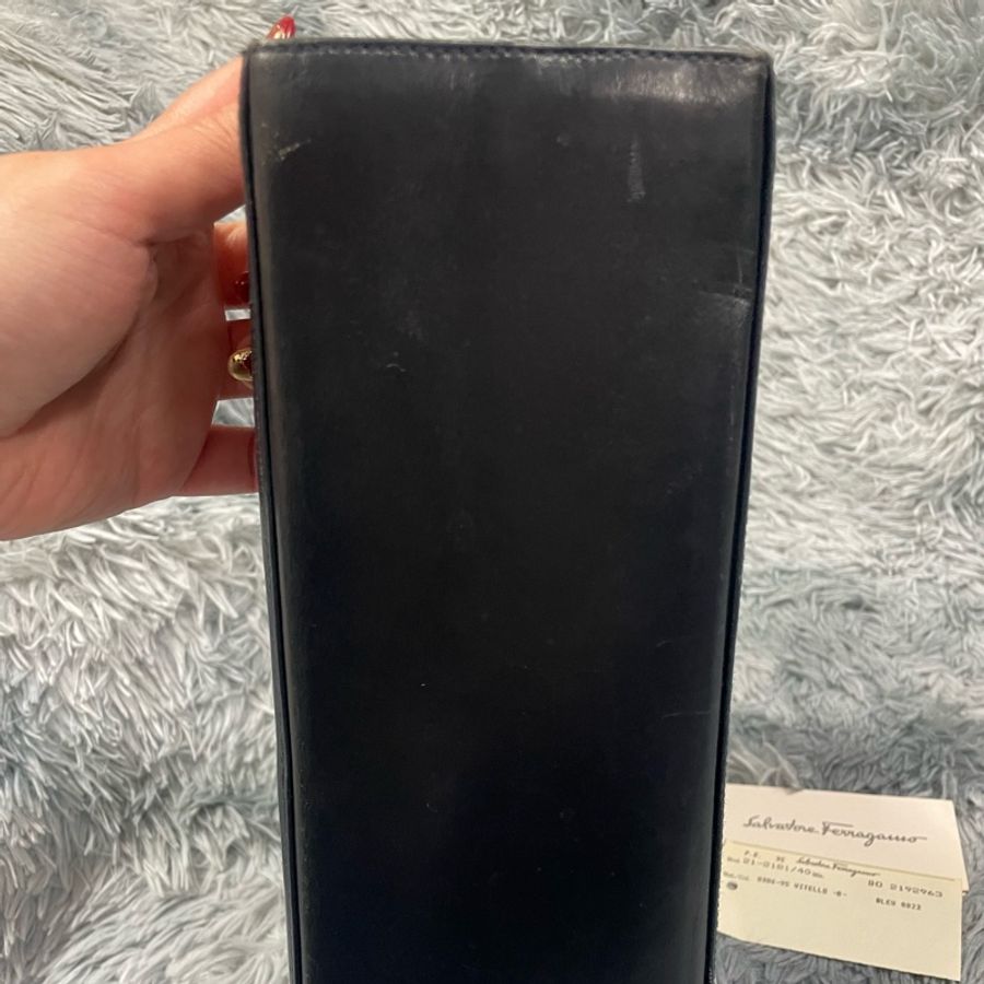 Ferragamo Museum Bag 黑金馬蹄扣手提/肩背包（愛馬仕平替）-13
