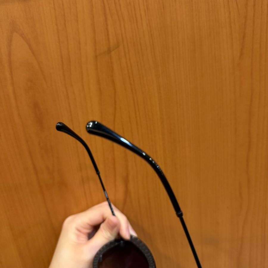 Chanel 黑色漸層鏡面珍珠飾邊太陽眼鏡-7