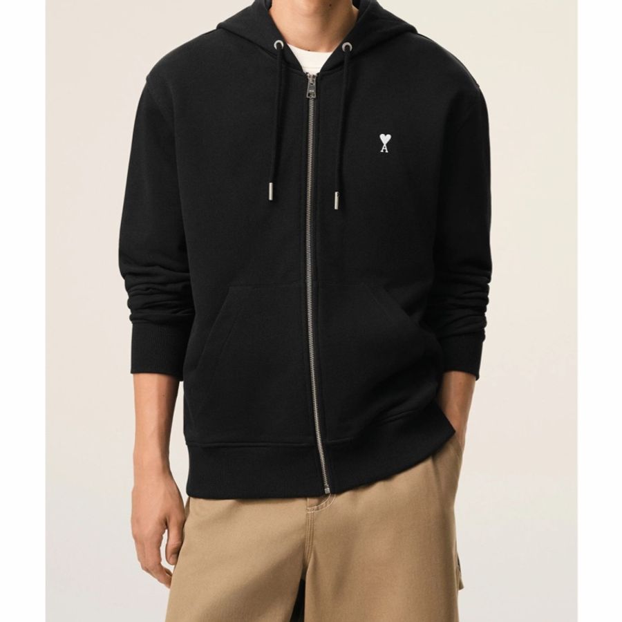 Ami Paris 男士 Ami De Coeur 拉鍊連帽衫XS S M L XL XXL XXXL碼-3