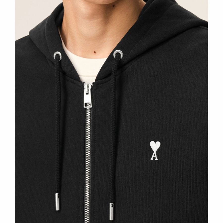 Ami Paris 男士 Ami De Coeur 拉鍊連帽衫XS S M L XL XXL XXXL碼-5