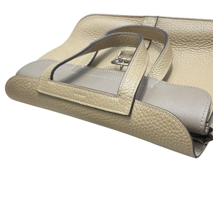 HERMES 愛馬仕 HALZAN 25 哈拉贊 肩背包 TOGO 風衣灰 銀釦-11
