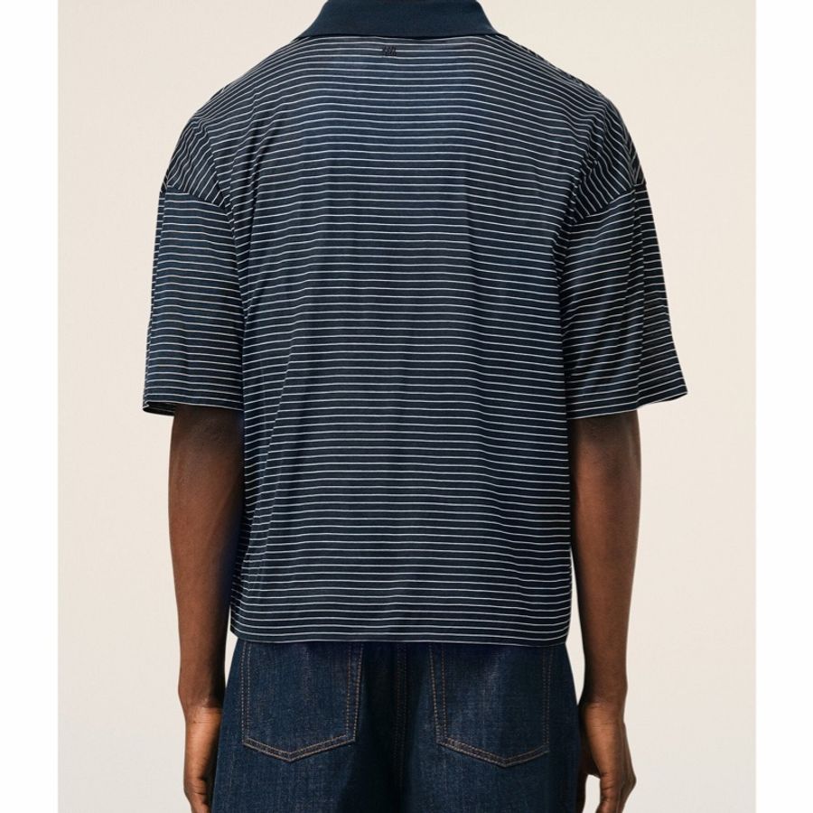 Ami Paris 男女同款 短袖Polo衫XXS XS S M L XL XXL碼模特身高:185CM,穿著M碼。模特身高:179CM,穿著XS碼。-1