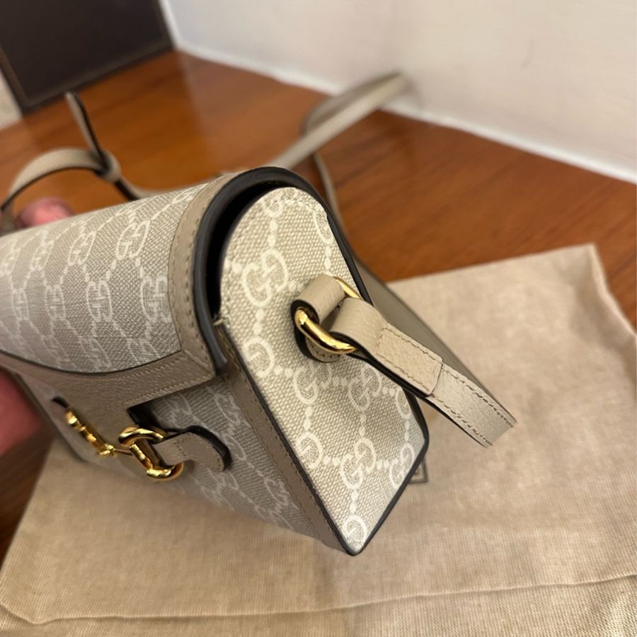 GUCCI 燕麥色PVC 1955小相機包 超好看💕-1