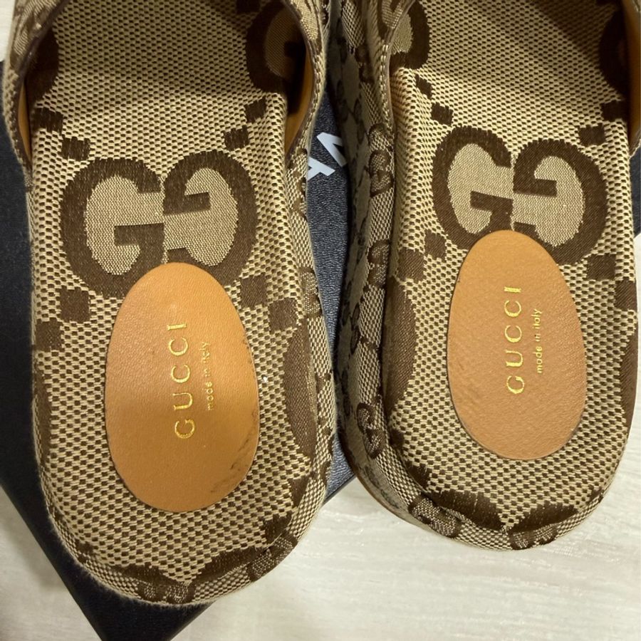 Gucci拖鞋 厚底拖鞋 增高拖鞋尺寸37 38.5可穿-2