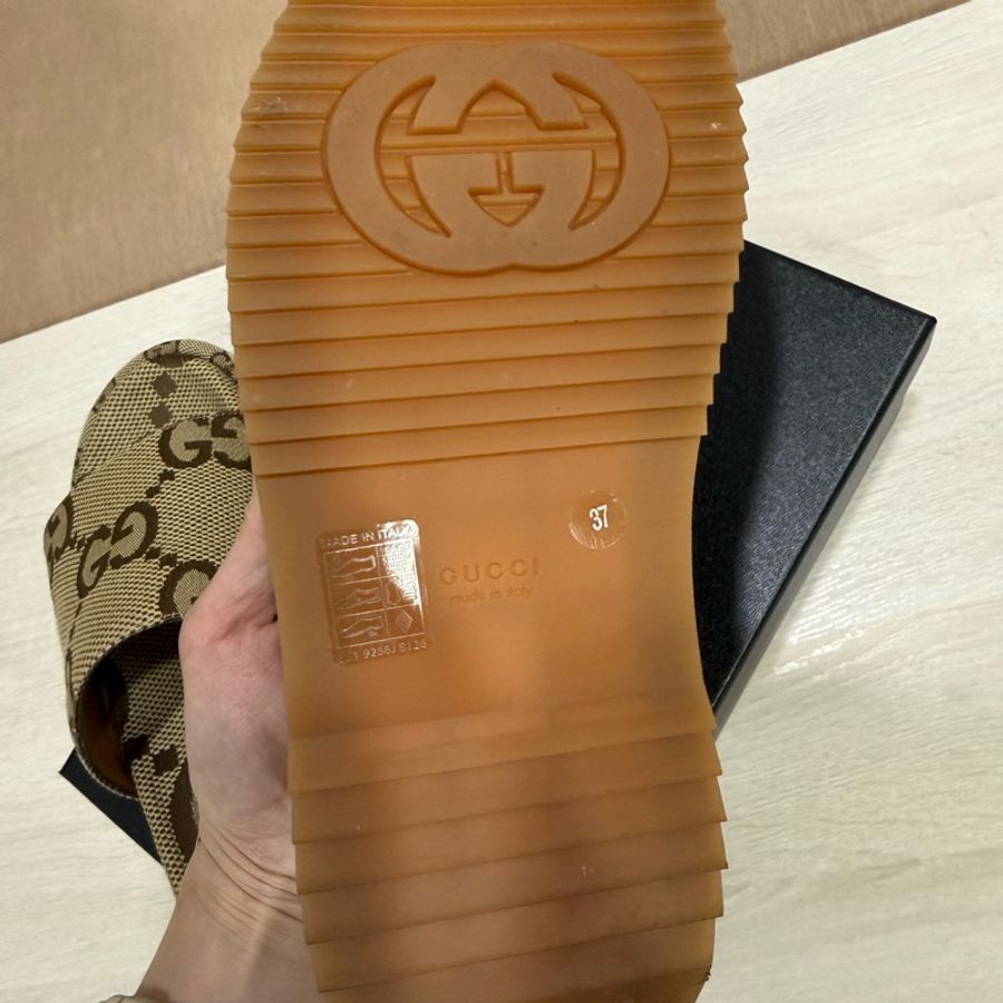 Gucci拖鞋 厚底拖鞋 增高拖鞋尺寸37 38.5可穿-7