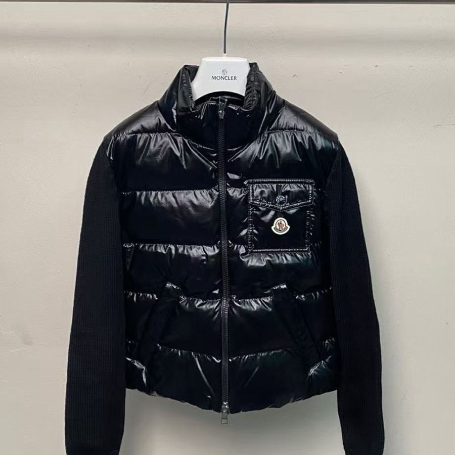 2026 春夏 Moncler Cardigan 女款 羊毛拼接羽絨#S M L-4